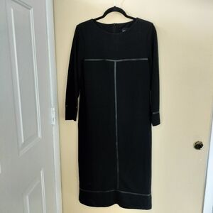 Shubette London Black Midi Dress US 10 Office Work Career